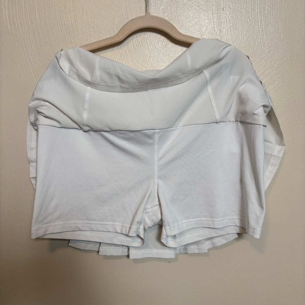 Bolle Women's Skort Tennis Pickleball Athletic Pleated White Shorts Size XL - Picture 6 of 6
